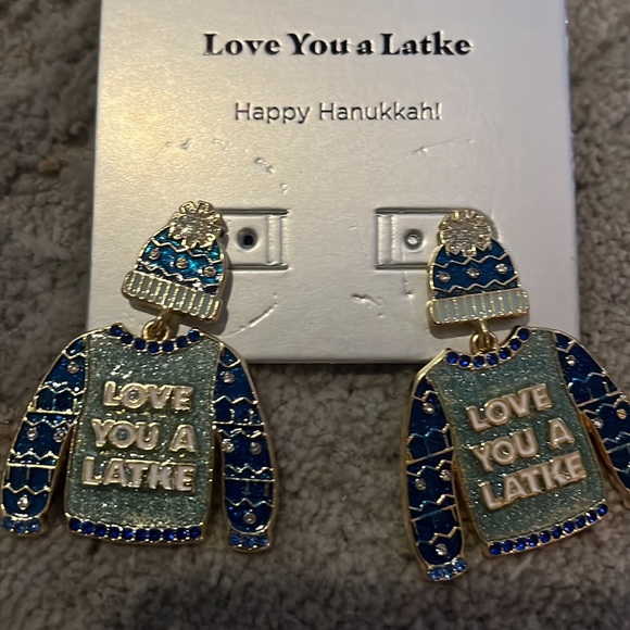 Baublebar Hanukkah Earrings - Picture 3 of 3